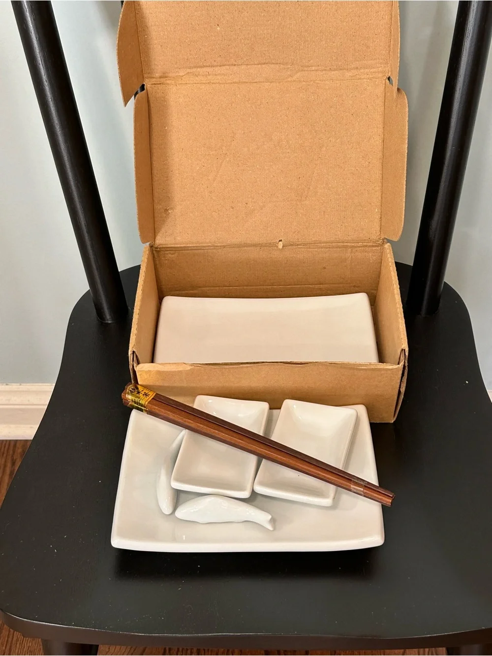 New Crate & Barrel Sushi-2-Go Set - 8 Piece Porcelain Sushi Set for Two